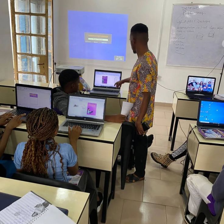 Practical technology training session at CodeKelly Tech Academy